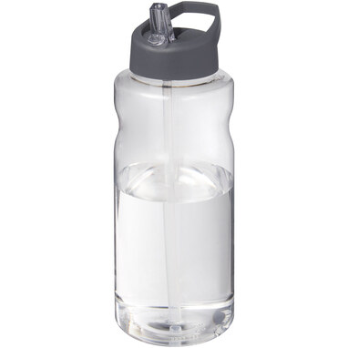 Спортивная бутылка H2O Active® Big Base емкостью 1 литр с крышкой с носиком серый - 21017682- Фото №1