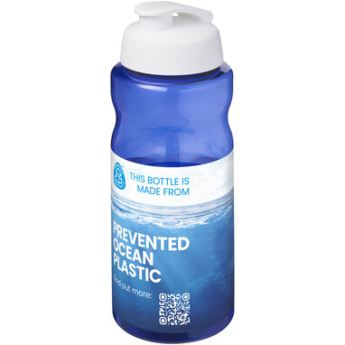 H2O Active® Eco Big Base 1 літрова спортивна пляшка синій, білий - 21017895- Фото №2