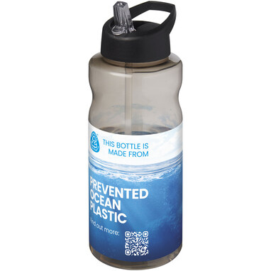H2O Active® Eco Big Base спортивна пляшка об'ємом 1 літр чорний - 21017984- Фото №2