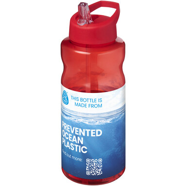 H2O Active® Eco Big Base спортивна пляшка об'ємом 1 літр червоний - 21017993- Фото №2