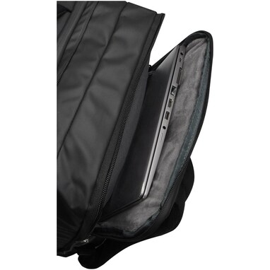 Expedition Pro расширяемый рюкзак для ноутбука из переработанных материалов по стандарту GRS,17 дюймов, объемом 35 л сплошной черный - 13005790- Фото №7