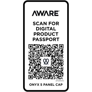 5-ти панельна кепка Onyx Aware™ кепка із перероблених матеріалів білий - 37541010- Фото №5