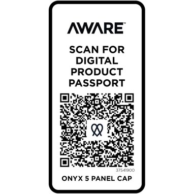 Onyx с 5 панелями Aware™ кепка из переработанных материалов сплошной черный - 37541900- Фото №5