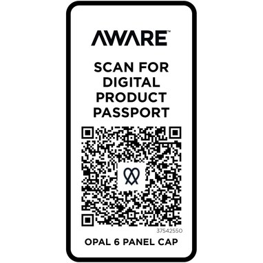 Opal з 6 панелями Aware™ кепка із перероблених матеріалів темно-синій - 37542550- Фото №5