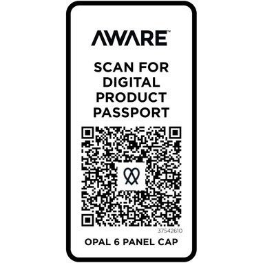 Opal з 6 панелями Aware™ кепка із перероблених матеріалів зелений - 37542610- Фото №5