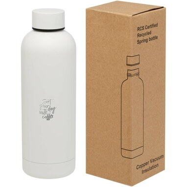 Spring мідна пляшка з вакуумною ізоляцією, сертифікована згідно RCS, 500 мл білий - 10079801- Фото №2