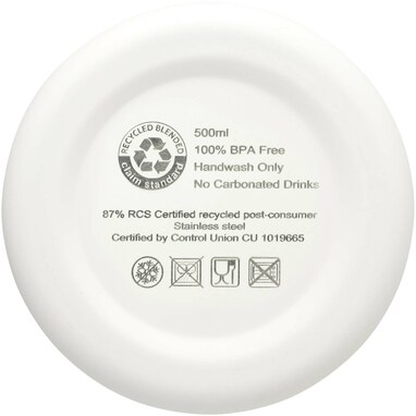 Spring мідна пляшка з вакуумною ізоляцією, сертифікована згідно RCS, 500 мл білий - 10079801- Фото №7