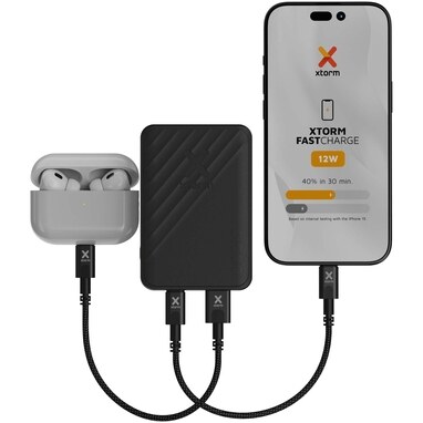 Xtorm Go2 портативное зарядное устройство с быстрой зарядкой, 12 Вт, 5000 мАч сплошной черный - 12440990- Фото №5