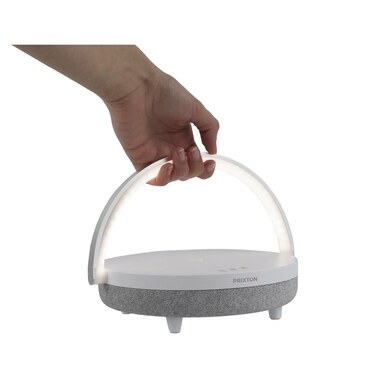 Prixton динамик Bluetooth® 4-в-1 мощностью 10 Вт со светодиодной подсветкой и базой для беспроводной зарядки белый - 2PA16001- Фото №5