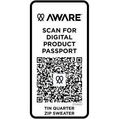 Tin унисекс-свитер с молнией на четверть из переработанных материалов Aware™  oatmeal  размер M - 37546072- Фото №5