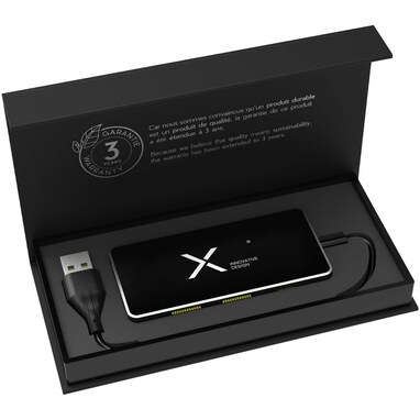 SCX.design H20 USB-концентратор 8-в-1 с двойным входом и 6 портами сплошной черный - 2PX16590- Фото №2