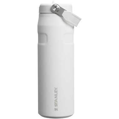 Пляшка для води об'ємом 700 мл із відкидною трубочкою Stanley IceFlow™ 2.0 білий - 10088501- Фото №3