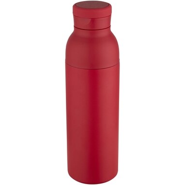 Illuminate пляшка-термос для води з подвійними стінками об'ємом 650 мл із переробленої нержавіючої сталі, сертифікованої за стандартом RCS червоний - 10083821- Фото №1