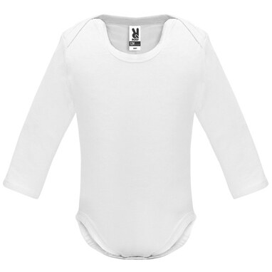 HONEY L/S Боди гладкой вязки для младенца с длинным рукавом белый  размер 12 MESES - BD72023601- Фото №1