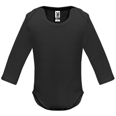 HONEY L/S Боді для немовляти з довгим рукавом гладкої в´язки чорний  розмір 6 MESES - BD72023502- Фото №1