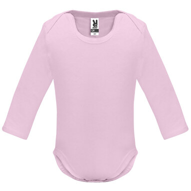 HONEY L/S Боді для немовляти з довгим рукавом гладкої в´язки світло-рожевий  розмір 12 MESES - BD72023648- Фото №1