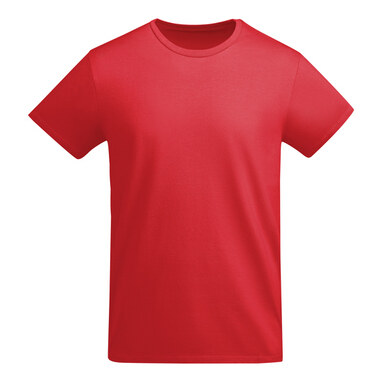 Футболка с коротким рукавом из органического хлопка, сертифицированного OCS красный  размер XL - CA66980460- Фото №1