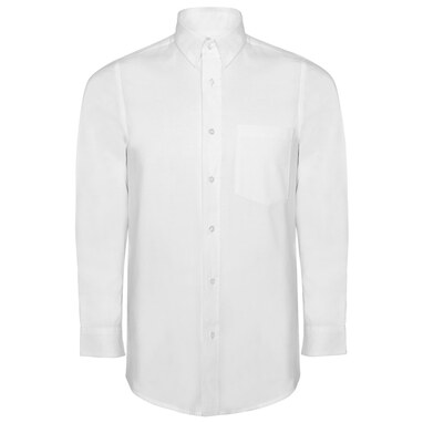 OXFORD Чоловіча сорочка з кишенею на лівій груді білий  розмір 2XL - CM55070501- Фото №1