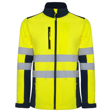 ANTARES Kуртка Soft Shell высокой видимости светоотражающий, желтый флюорисцентный  размер S - HV93030155221- Фото №1