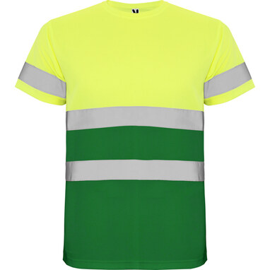 Технічна футболка підвищеної видимості з короткими рукавами garden green, fluor yellow  розмір L - HV93100352221- Фото №1