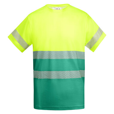 Світловідбивна чоловіча технічна футболка з коротким рукавом garden green, fluor yellow  розмір 4XL - HV93170752221- Фото №1