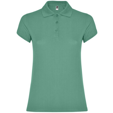 Женская футболка поло с короткими рукавами dark mint  размер 3XL - PO663406164- Фото №1