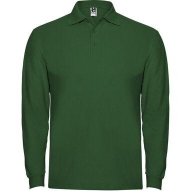 ESTRELLA L/S Поло с длинным рукавом зеленый бутылочный  размер M - PO66350256- Фото №1