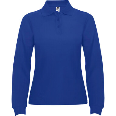 ESTRELLA WOMAN L/S Приталенное поло (slim fit) с длинным рукавом королевский синий  размер XL - PO66360405- Фото №1