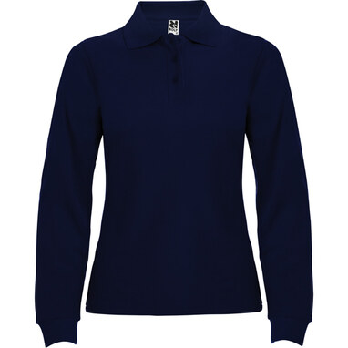ESTRELLA WOMAN L/S Сорочка-поло з довгим рукавом темно-синій  розмір S - PO66360155- Фото №1