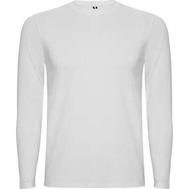 SOUL L/S Нижняя мужская футболка с длинным рукавом с круглым вырезом в рубчик 1x1 белый  размер 12 - RI25102701- Фото №1