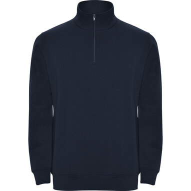ANETO Толстовка з половинною блискавкою і високим коміром темно-синій  розмір 3XL - SU11090655- Фото №1