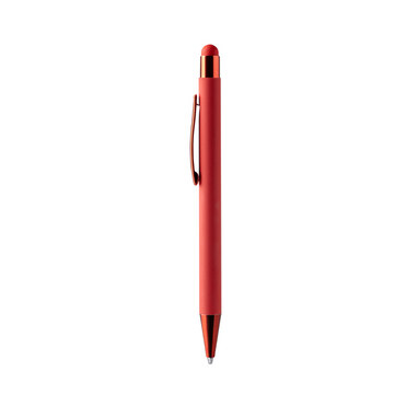 Кулькова ручка з м'яким на дотик металевим корпусом червоний - BL1333TA60- Фото №1