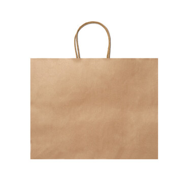 Паперова сумка натурального кольору бежевий - BO7541S129- Фото №1