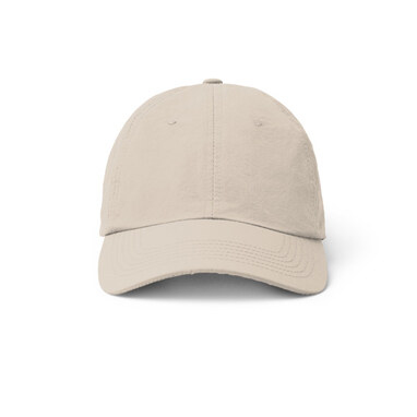 Кепка зі 100% нейлону, що складається з 6 панелей бежевий  розмір ONE SIZE ADULT - GO1970S106- Фото №1
