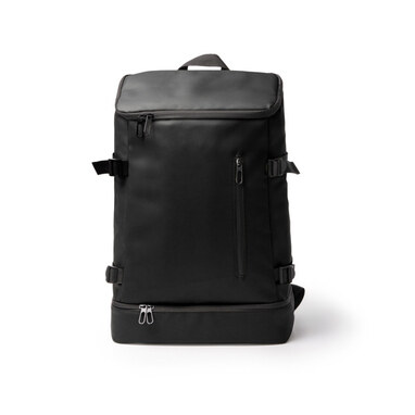 Рюкзак-холодильник из искусственной кожи черный  размер ONE SIZE ADULT - MO2032S102- Фото №1