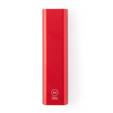 Power Bank з переробленого алюмінію червоний - PB1288S160- Фото №1
