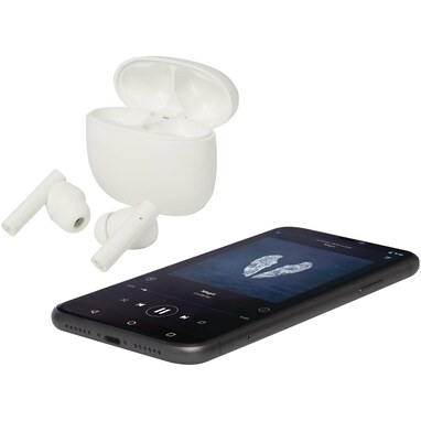 Alterf гарнитура True Wireless Bluetooth® из переработанной пластмассы с силиконовыми амбушюрами белый - 12448201- Фото №7 Alterf гарнитура True Wireless Bluetooth® из переработанной пластмассы с силиконовыми амбушюрами белый - 12448201- Фото №7