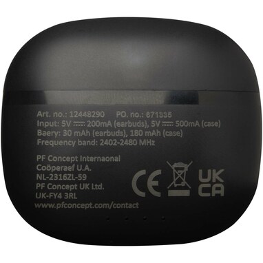 Alterf гарнитура True Wireless Bluetooth® из переработанной пластмассы с силиконовыми амбушюрами сплошной черный - 12448290- Фото №4 Alterf гарнитура True Wireless Bluetooth® из переработанной пластмассы с силиконовыми амбушюрами сплошной черный - 12448290- Фото №4