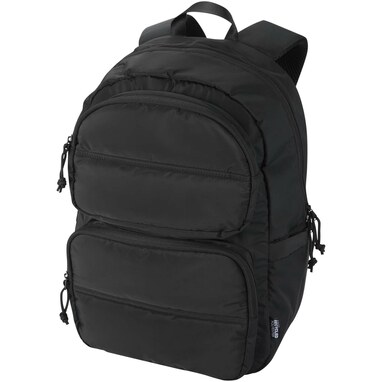 Рюкзак Puffer для ноутбука с диагональю экрана 15,6 дюйма объемом 18 л, изготовленный из переработанных материалов сплошной черный - 13011490- Фото №1 Рюкзак Puffer для ноутбука с диагональю экрана 15,6 дюйма объемом 18 л, изготовленный из переработанных материалов сплошной черный - 13011490- Фото №1
