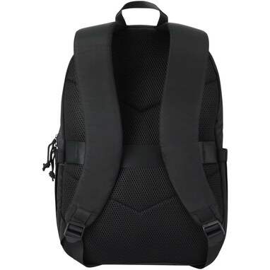 Рюкзак Puffer для ноутбука с диагональю экрана 15,6 дюйма объемом 18 л, изготовленный из переработанных материалов сплошной черный - 13011490- Фото №3 Рюкзак Puffer для ноутбука с диагональю экрана 15,6 дюйма объемом 18 л, изготовленный из переработанных материалов сплошной черный - 13011490- Фото №3