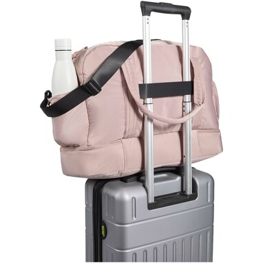 Дорожная сумка Puffer GRS из переработанных материалов с утепленным дном, 30 л. розовый - 13011570- Фото №4 Дорожная сумка Puffer GRS из переработанных материалов с утепленным дном, 30 л. розовый - 13011570- Фото №4