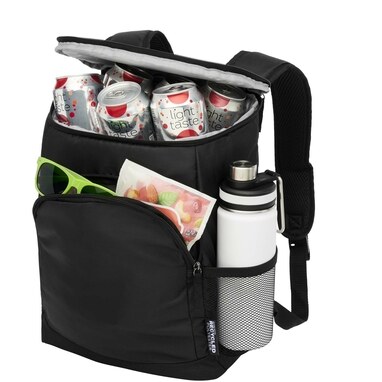 Терморюкзак Chillpack на 18 банок из переработанного материала с сертификатом GRS, 16 л. сплошной черный - 13013390- Фото №3 Терморюкзак Chillpack на 18 банок из переработанного материала с сертификатом GRS, 16 л. сплошной черный - 13013390- Фото №3