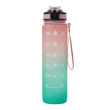 Спортивная бутылка для воды HYDRO LEVEL розовый, бирюзовый - 56-0603184- Фото №2 Спортивная бутылка для воды HYDRO LEVEL розовый, бирюзовый - 56-0603184- Фото №2