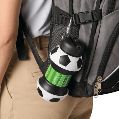 Складная бутылка SOCCERMATE черный - 56-0603210- Фото №8