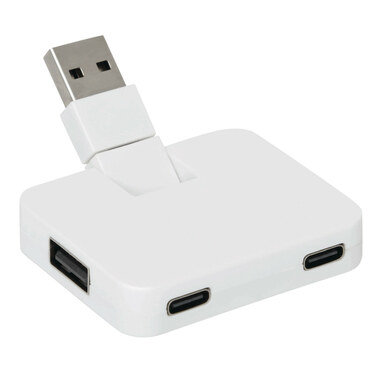 USB-концентратор HUBI белый - 56-1107411- Фото №1 USB-концентратор HUBI белый - 56-1107411- Фото №1