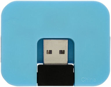Хаб USB Gaia синій - 12359802- Фото №4 Хаб USB Gaia синій - 12359802- Фото №4