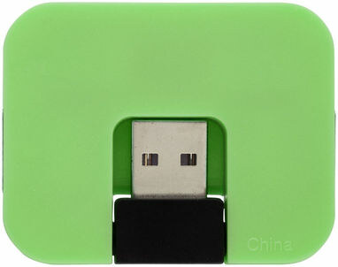 Хаб USB Gaia зелений - 12359803- Фото №5 Хаб USB Gaia зелений - 12359803- Фото №5