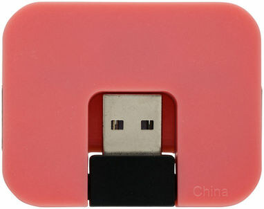Хаб USB Gaia рожевий - 12359804- Фото №5 Хаб USB Gaia рожевий - 12359804- Фото №5
