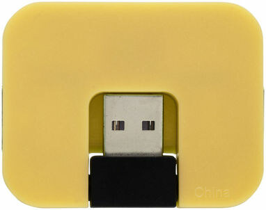 Хаб USB Gaia жовтий - 12359805- Фото №5 Хаб USB Gaia жовтий - 12359805- Фото №5