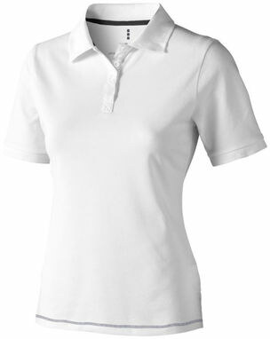 Жіноча сорочка поло з короткими рукавами Calgary білий, темно-синій  розмір XXL - 38081035- Фото №1
